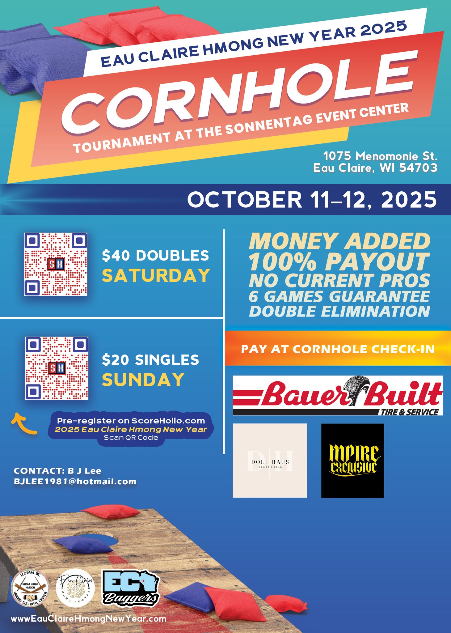 Game On! Cornhole Takes the Stage at Eau Claire Hmong New Year 2025